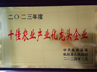 十佳農(nóng)業(yè)産業(yè)化(huà)龍頭企業(yè)